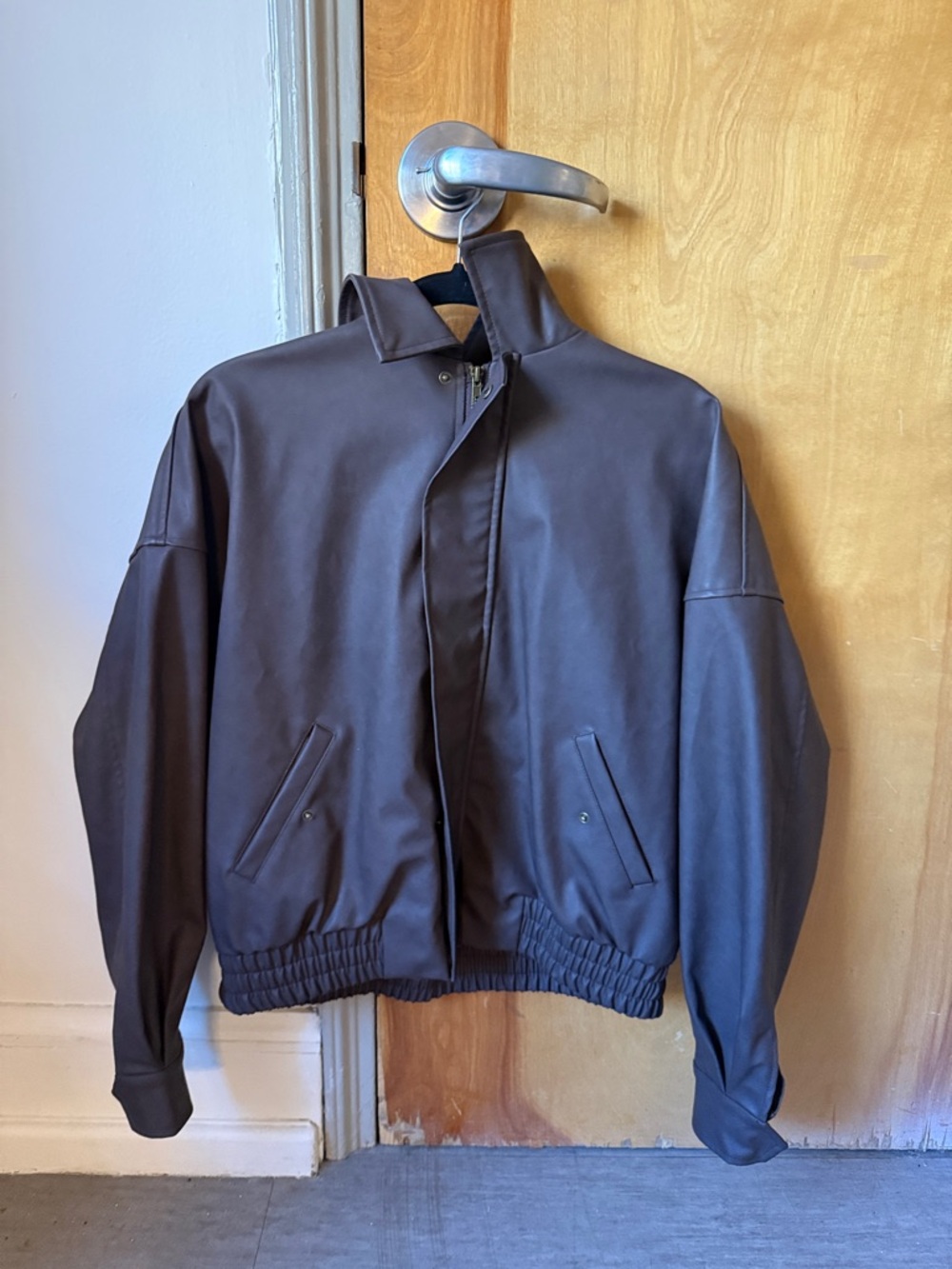 Edited Brown Leather Jacket- Size Small